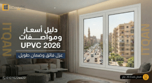 أسعار ومواصفات شبابيك UPVC في مصر 2026 | دليلك الشامل قبل الشراء