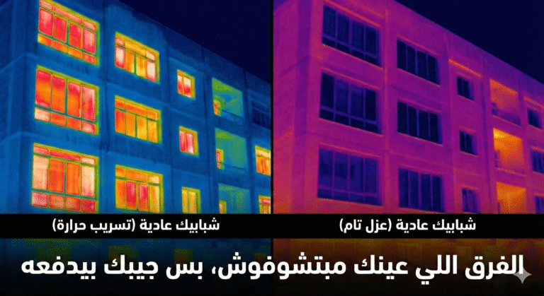 أسعار شبابيك uPVC في مصر: كيف توفر 40% من فاتورة الكهرباء؟