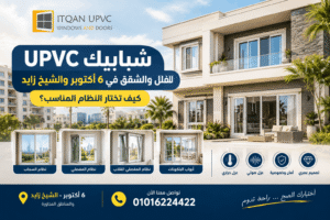 شبابيك UPVC للفلل والشقق في 6 أكتوبر والشيخ زايد | كيف تختار النظام المناسب؟